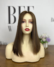 Lace Top Wig with Shades Straight Hair
