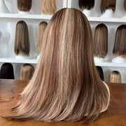 T6/12/14 22″ Medical Human Hair Wigs For Cancer Patients