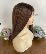 #4/14 - Human Hair Silk Base Topper