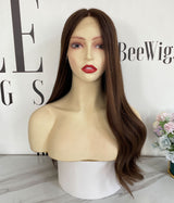 #2/4 with Highlights Classic Color Lace Top Wig