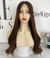 #2/4 with Highlights Classic Color Lace Top Wig