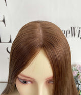 Cuticles Human Hair Silk Base Topper - Light Brown