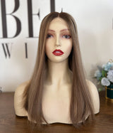 Mongolian Cuticle Hair Lace Top Sheitel Wig