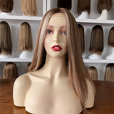 T14/8 22″ Human Hair Medical Silicone Wigs