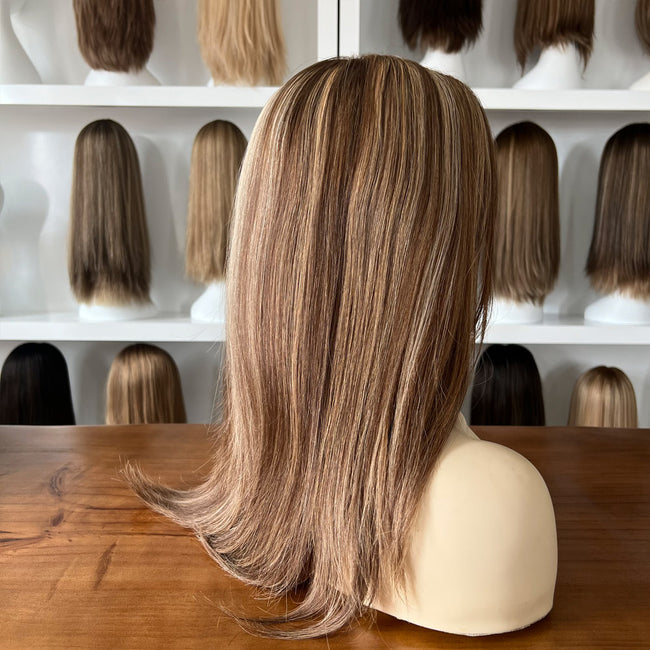 T6/12/14 22″ Medical Human Hair Wigs For Cancer Patients