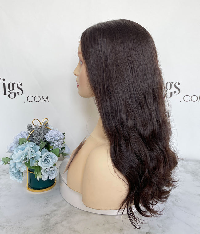 20 inch Lace Top Wig with Natural Wavy Hair